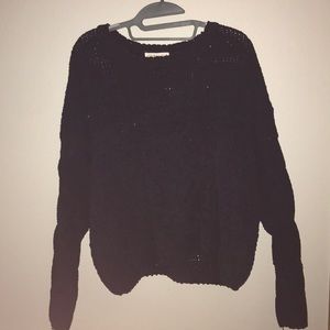 cropped navy blue sweater from Aeropostale size L